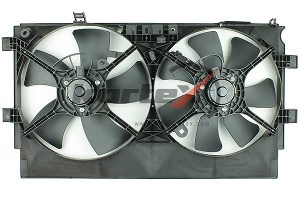 Вентилятор радиатора MITSUBISHI LANCER X 10-/OUTLANDER XL 07- (с кожухом)