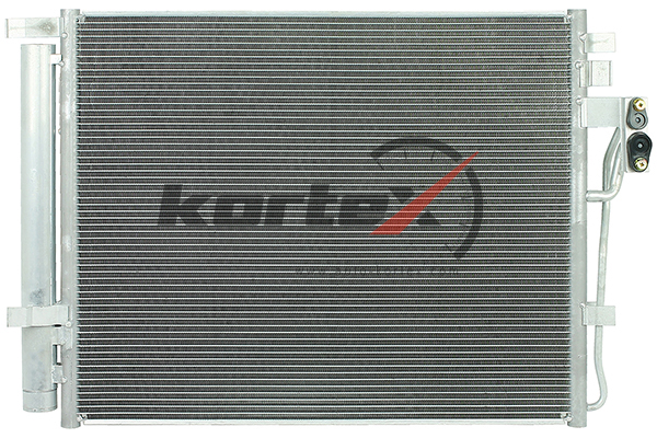 Радиатор кондиционера с ресивером  Kia Sorento II (09-) 2.0D/2.2D (LRAC 0823)